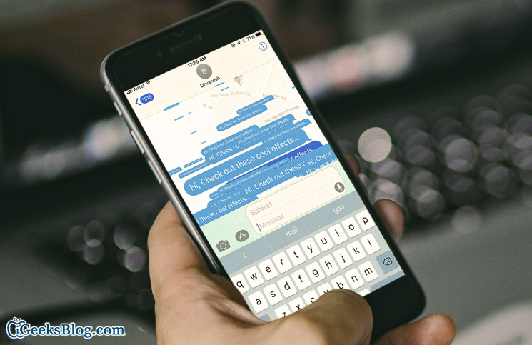 iphone message features